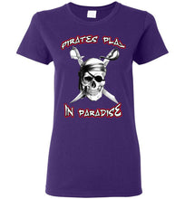 Pirates Play in Paradise Womens T- Shirt