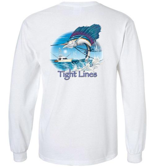 Tight Lines T-Shirt Mens Long Sleeve Performance Shirt