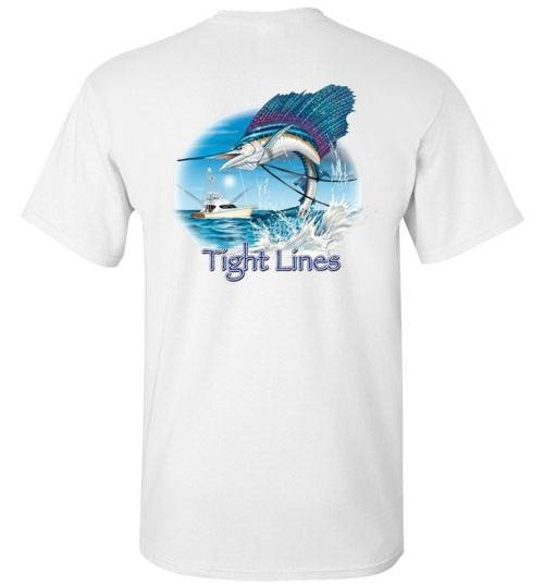 Tight Lines T-Shirt Mens Short Sleeve
